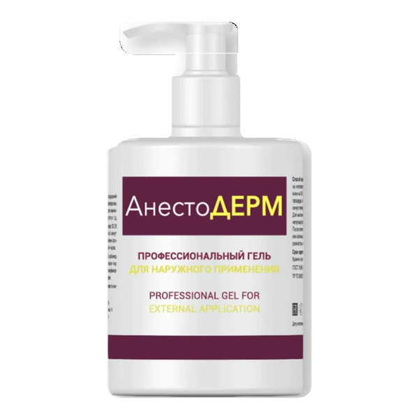 АнестоДЕРМ (ANESTODERM) — профессиональный гель для наружного применения, 300 мл